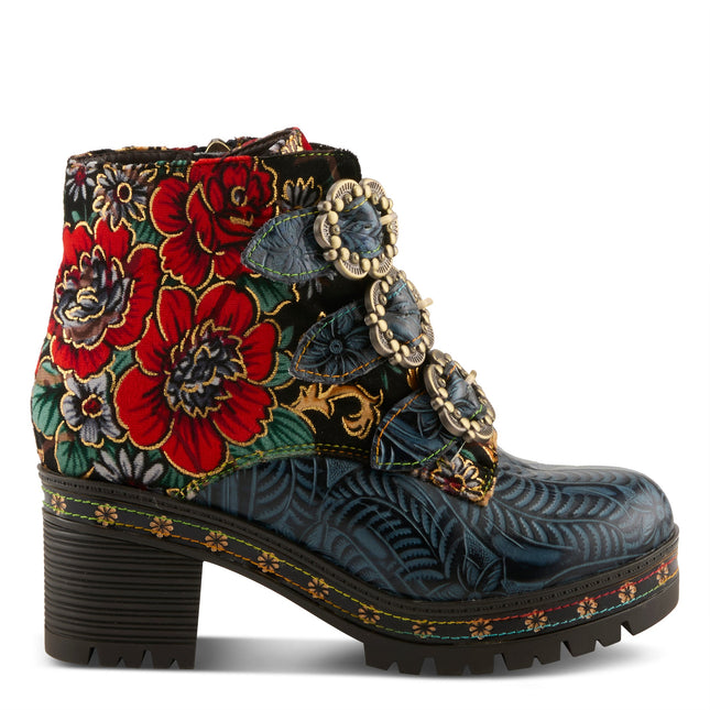 L'ARTISTE BRAZZA WOMEN BOOTS  - Navy Multi
