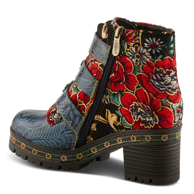L'ARTISTE BRAZZA WOMEN BOOTS  - Navy Multi