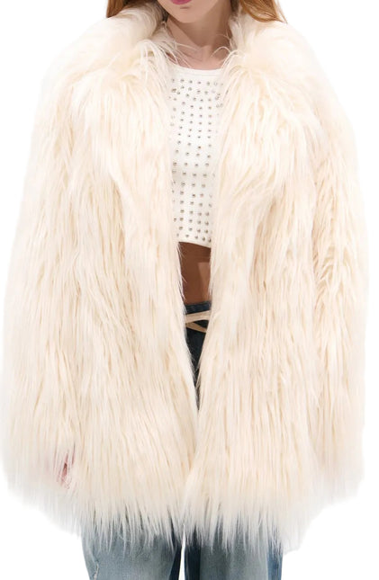 AZALEA WANG BRECKENRIDGE WOMEN COATS - Cream