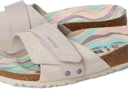 BIRKENSTOCK OITA NUBUCK-SUEDE LEATHER Women Sandals Antique White N