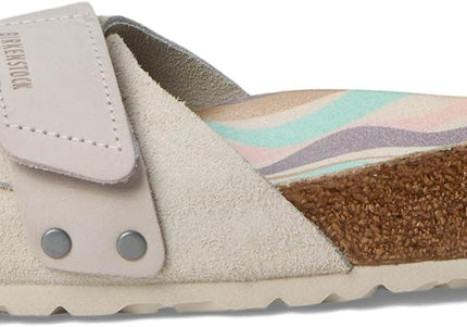 BIRKENSTOCK OITA NUBUCK-SUEDE LEATHER Women Sandals Antique White N