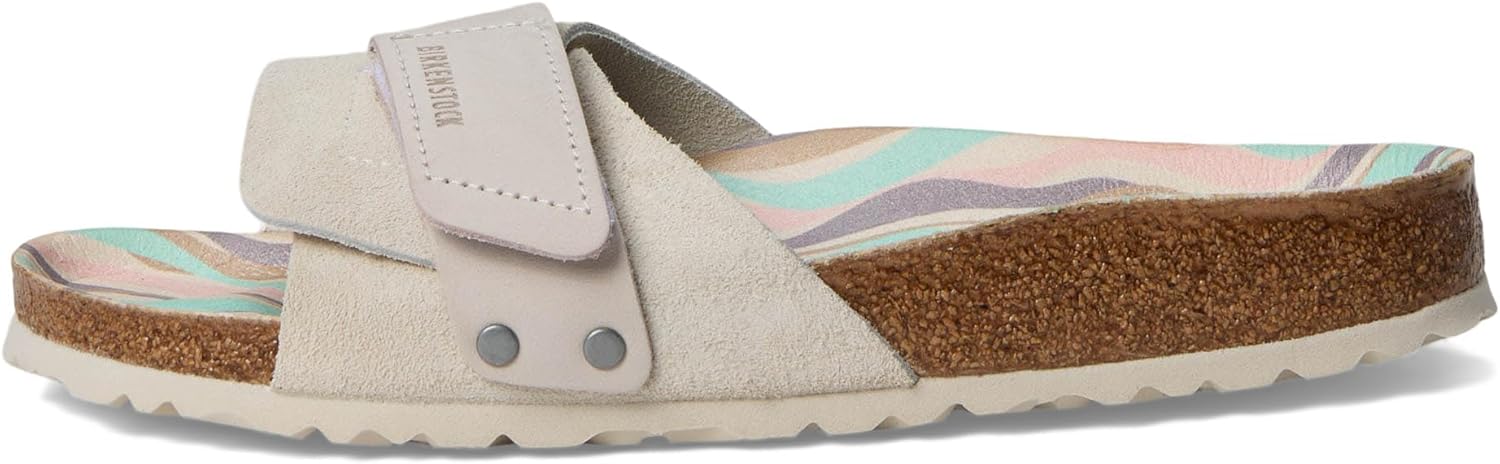 BIRKENSTOCK OITA NUBUCK-SUEDE LEATHER Women Sandals Antique White N