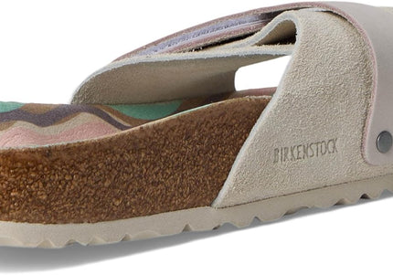 BIRKENSTOCK OITA NUBUCK-SUEDE LEATHER Women Sandals Antique White N