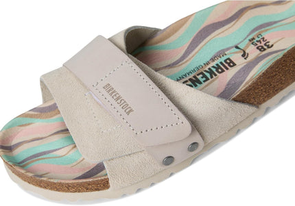 BIRKENSTOCK OITA NUBUCK-SUEDE LEATHER Women Sandals Antique White N