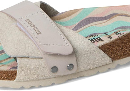 BIRKENSTOCK OITA NUBUCK-SUEDE LEATHER Women Sandals Antique White N