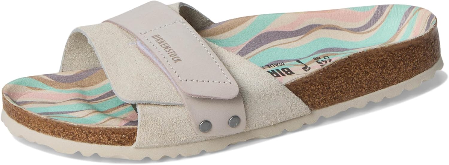 BIRKENSTOCK OITA NUBUCK-SUEDE LEATHER Women Sandals Antique White N