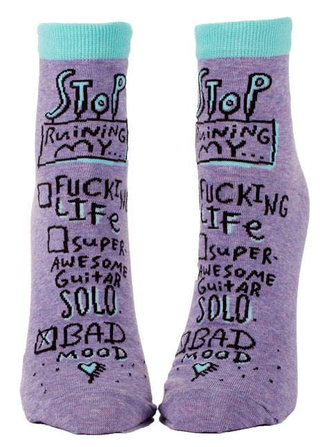 Blue Q Bad Mood Ankle Socks NYCK - New York City Kicks