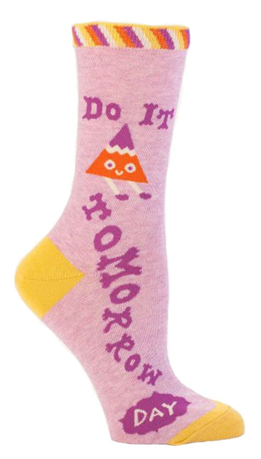 Blue Q Do It Tomorrow Crew Socks NYCK - New York City Kicks