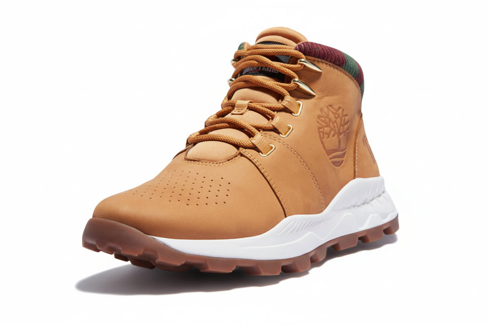 TIMBERLAND BROOKLYN MID LACE UP MEN BOOTS - Wheat Nubuck