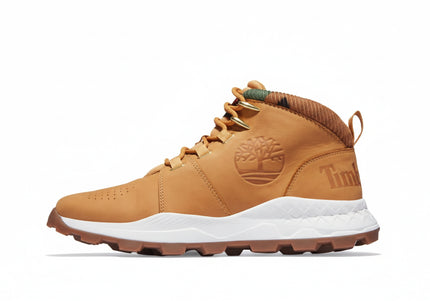 TIMBERLAND BROOKLYN MID LACE UP MEN BOOTS - Wheat Nubuck
