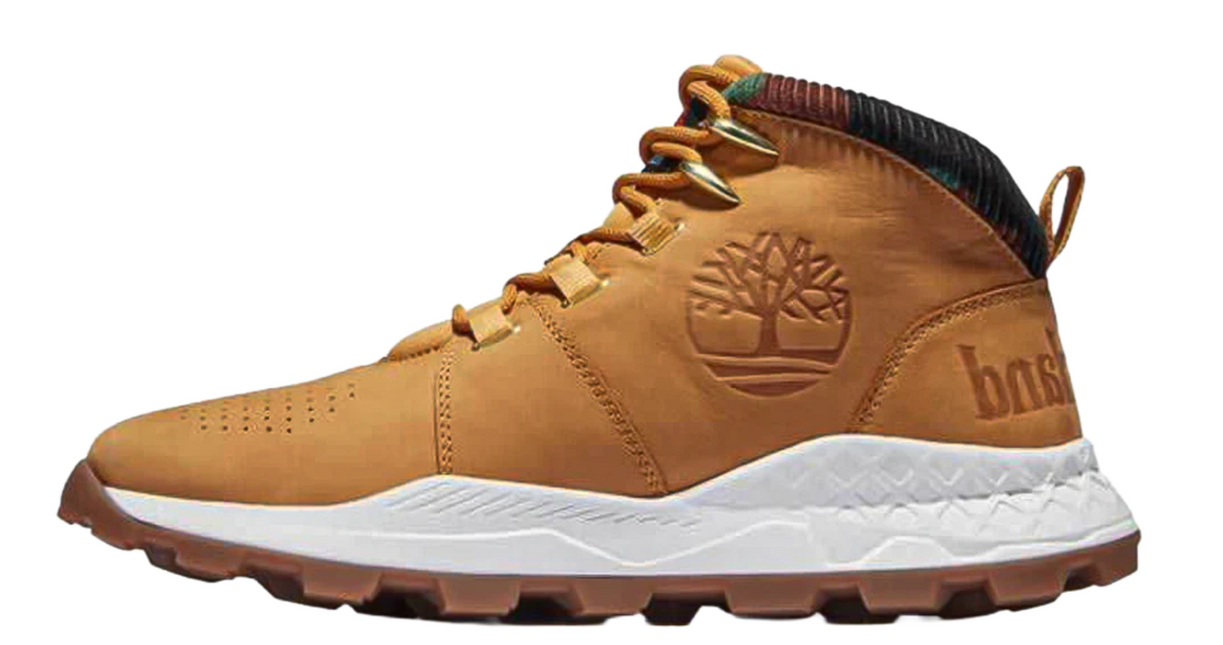 TIMBERLAND BROOKLYN MID LACE UP MEN BOOTS - Wheat Nubuck