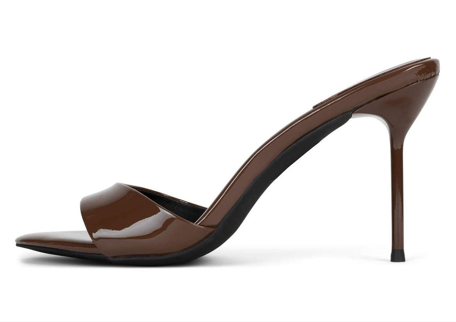 JEFFREY CAMPBELL CE-SOIRE WOMEN HEELS Coffee Patent
