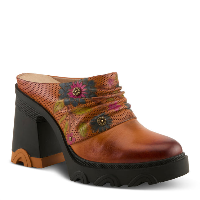 L`ARTISTE CHEMISTRY WOMEN MULES - Camel Multi