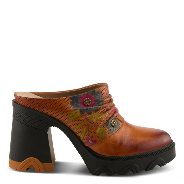 L`ARTISTE CHEMISTRY WOMEN MULES - Camel Multi