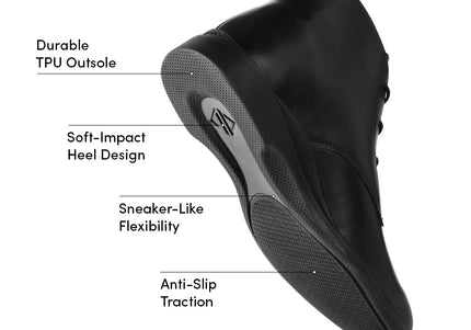 AMBERJACK THE CHUKKA MEN BOOTS - Obsidian & Black