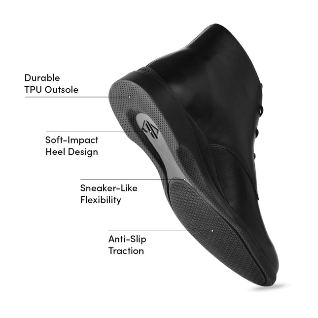 AMBERJACK THE CHUKKA MEN BOOTS - Obsidian & Black