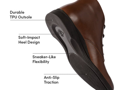 AMBERJACK THE CHUKKA MEN BOOTS - Chestnut & Mocha