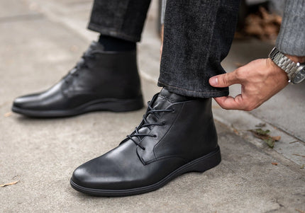 AMBERJACK THE CHUKKA MEN BOOTS - Obsidian & Black