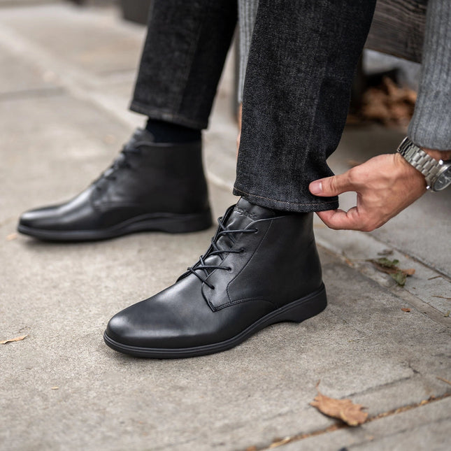 AMBERJACK THE CHUKKA MEN BOOTS - Obsidian & Black