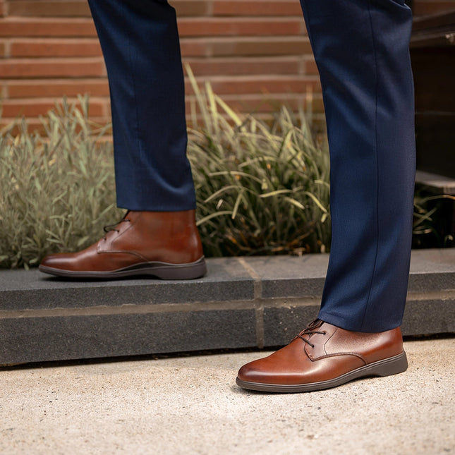 AMBERJACK THE CHUKKA MEN BOOTS - Chestnut & Mocha