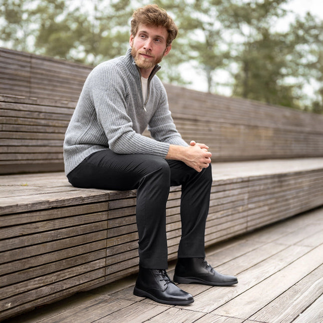 AMBERJACK THE CHUKKA MEN BOOTS - Obsidian & Black