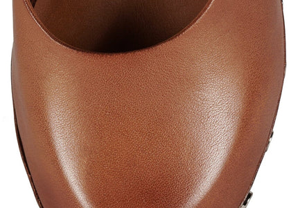 JEFFREY CAMPBELL CLOGUETTE WOMEN MULES Camel Distressed