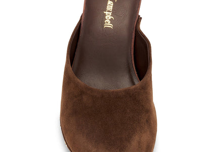 JEFFREY CAMPBELL CLOGUETTE WOMEN MULES Espresso Suede