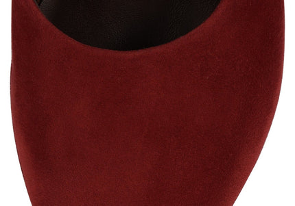 JEFFREY CAMPBELL CLOGUETTE WOMEN MULES Plum Suede