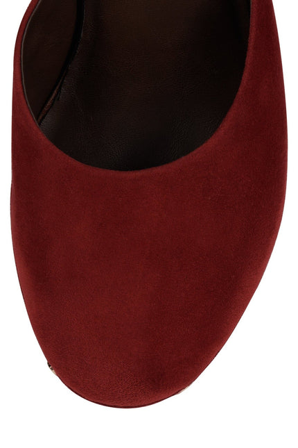JEFFREY CAMPBELL CLOGUETTE WOMEN MULES Plum Suede