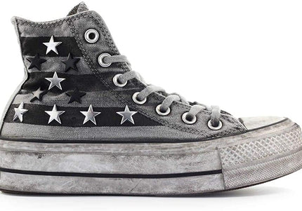 CONVERSE LIMITED EDITION Luxury Chuck Taylor All Star Vintage Star Studs Platform High To NYCK - New York City Kicks