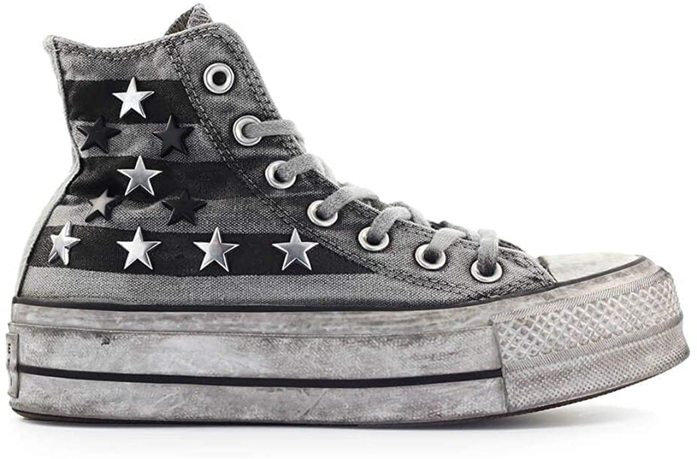 CONVERSE LIMITED EDITION Luxury Chuck Taylor All Star Vintage Star Studs Platform High To NYCK - New York City Kicks