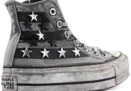 CONVERSE LIMITED EDITION Luxury Chuck Taylor All Star Vintage Star Studs Platform High To NYCK - New York City Kicks