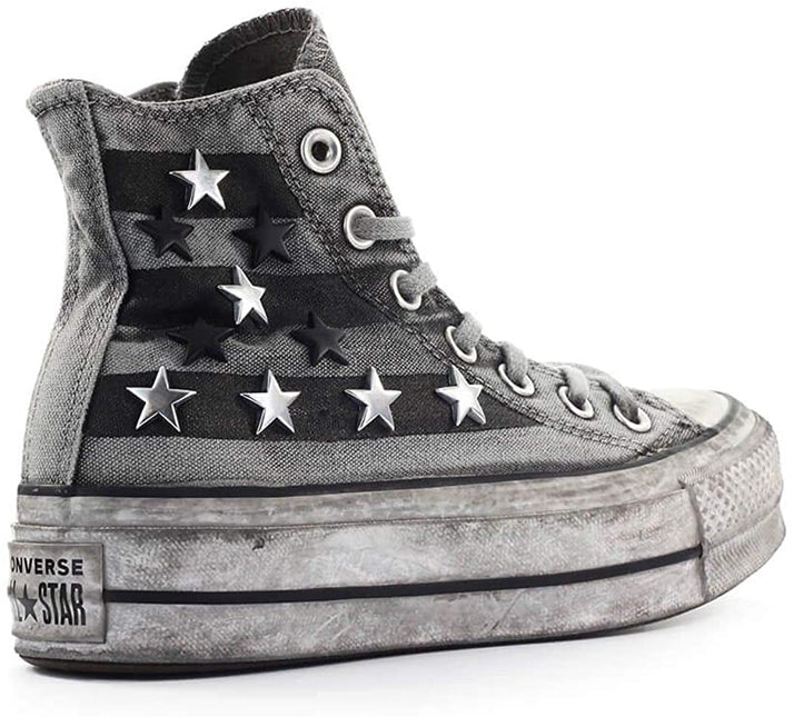 CONVERSE LIMITED EDITION Luxury Chuck Taylor All Star Vintage Star Studs Platform High To NYCK - New York City Kicks