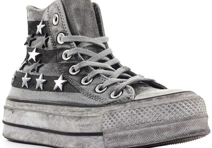 CONVERSE LIMITED EDITION Luxury Chuck Taylor All Star Vintage Star Studs Platform High To NYCK - New York City Kicks