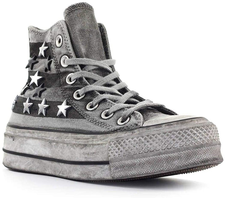 CONVERSE LIMITED EDITION Luxury Chuck Taylor All Star Vintage Star Studs Platform High To NYCK - New York City Kicks