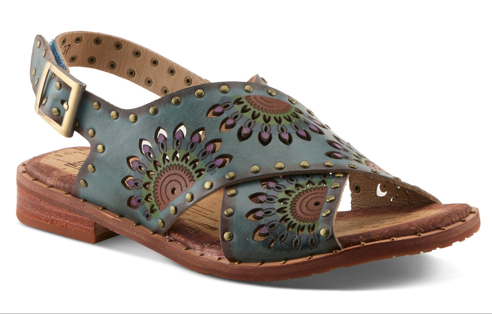 L'ARTISTE CROSSROADS WOMEN SANDALS - Grey Multi