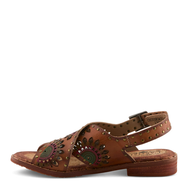 L'ARTISTE CROSSROADS WOMEN SANDALS - Brown Multi