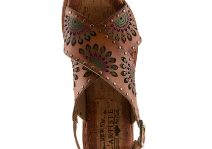 L'ARTISTE CROSSROADS WOMEN SANDALS - Brown Multi