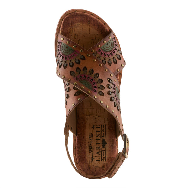 L'ARTISTE CROSSROADS WOMEN SANDALS - Brown Multi