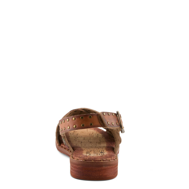 L'ARTISTE CROSSROADS WOMEN SANDALS - Brown Multi