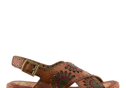 L'ARTISTE CROSSROADS WOMEN SANDALS - Brown Multi