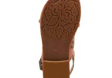 L'ARTISTE CROSSROADS WOMEN SANDALS - Brown Multi