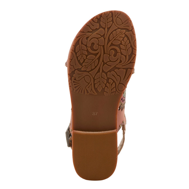 L'ARTISTE CROSSROADS WOMEN SANDALS - Brown Multi
