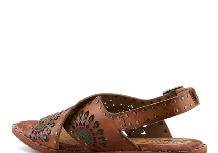 L'ARTISTE CROSSROADS WOMEN SANDALS - Brown Multi