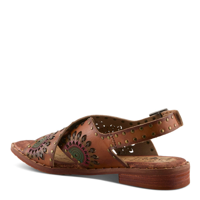L'ARTISTE CROSSROADS WOMEN SANDALS - Brown Multi