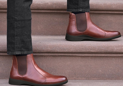 AMBERJACK THE CHELSEA MEN BOOTS - Chestnut & Mocha