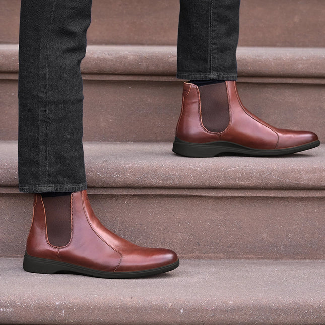 AMBERJACK THE CHELSEA MEN BOOTS - Chestnut & Mocha