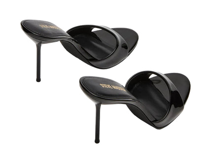 STEVE MADDEN DAVINA WOMEN MULES - Black Patent