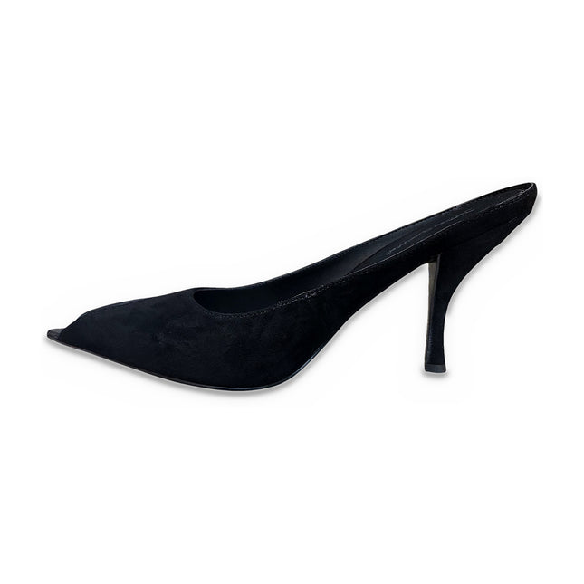 JEFFREY CAMPBELL DESTINEE WOMEN MULES - Black Suede