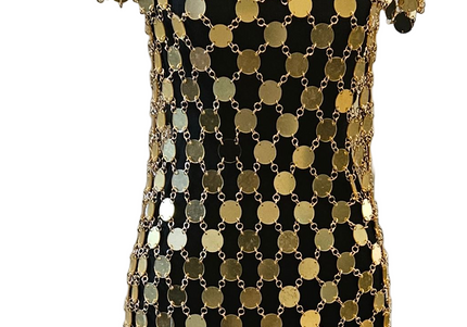 JEFFREY CAMPBELL DIME-PIECE Women Dress - Gold Multi